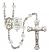 Saint Kateri and Equestrian Rosary with Crystal Beads