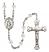 Saint Augustine of Hippo Engravable Rosary with Crystal Beads