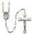 Holy Family Engravable Rosary with Crystal Beads