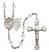 Our Lady of Mount Carmel Rosary with Crystal Beads