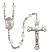 Saint Christian Demosthenes Engravable Rosary with Crystal Beads