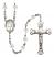 Saint John Baptist de la Salle Engravable Rosary with Crystal Beads