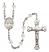 Saint Isidore the Farmer Engravable Rosary with Crystal Beads