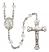 Saint James the Lesser Engravable Rosary with Crystal Beads