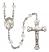 Saint Susanna Engravable Rosary with Crystal Beads