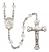 Saint Angela Merici Engravable Rosary with Crystal Beads