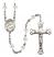 Saint Pius X Engravable Rosary with Crystal Beads