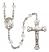 Saint Amelia Engravable Rosary with Crystal Beads