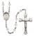 Immaculate Heart of Mary Engravable Rosary with Crystal Beads