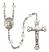 Saint Clement Engravable Rosary with Crystal Beads