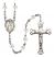 Saint Catherine of Alexandria Engravable Rosary with Crystal Beads