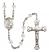 Saint Giles Engravable Rosary with Crystal Beads