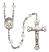 Pope Saint Eugene I Engravable Rosary with Crystal Beads