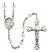 Saint Catherine of Bologna Engravable Rosary with Crystal Beads