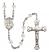 Saint Edwin Engravable Rosary with Crystal Beads