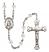 Saint Simon the Apostle Engravable Rosary with Crystal Beads