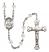 Saint Honorius of Amiens Engravable Rosary with Crystal Beads