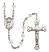 Saint Aidan of Lindesfarne Engravable Rosary with Crystal Beads