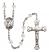 Saint Drogo Engravable Rosary with Crystal Beads