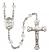 Saint Daria Engravable Rosary with Crystal Beads