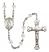 Saint Nathanael Engravable Rosary with Crystal Beads