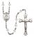 Saint Gerald Engravable Rosary with Crystal Beads