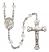 Saint Margaret of Scotland Engravable Rosary with Crystal Beads