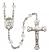 Saint Viator of Bergamo Engravable Rosary with Crystal Beads