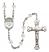 Saint Damien of Molokai Engravable Rosary with Crystal Beads