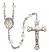 Saint Anthony Mary Claret Engravable Rosary with Crystal Beads