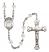 Saint Winifred of Wales Engravable Rosary with Crystal Beads