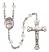 Saint Fabian Engravable Rosary with Crystal Beads