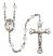 Saint Joseph Marello Engravable Rosary with Crystal Beads