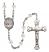 Saint Kateri Tekakwitha Engravable Rosary with Crystal Beads