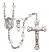 Saint Christopher and Golf Rosary with Crystal Beads