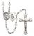 Guardian Angel and Hockey Rosary with Crystal Beads