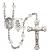 Guardian Angel and Golf Rosary with Crystal Beads