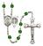 Saint Benedict Rosary with Emerald Beads