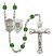 Saint George and Coast Guard Rosary with Emerald Beads