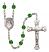 San Jose Engravable Rosary with Emerald Beads