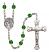 San Raymon Nonato Engravable Rosary with Emerald Beads