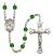 Our Lady of la Vang Engravable Rosary with Emerald Beads