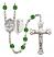 Sts. Cosmas & Damian and Doctors Rosary with Emerald Beads