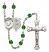 Pope Emeritace Benedict XVI Rosary with Emerald Beads