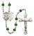 Divine Mercy Rosary with Emerald Beads