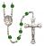 Our Lady of Czestochowa Rosary with Emerald Beads