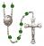 Pope Francis Rosary with Emerald Beads