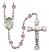 Saint Ann Engravable Rosary with Light Amethyst Beads