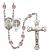 Saint Benedict Rosary with Light Amethyst Beads