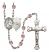 Saint Joseph of Cupertino Rosary with Light Amethyst Beads